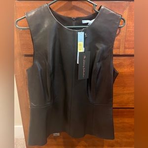 Antonio Melani leather top.  Still has tags